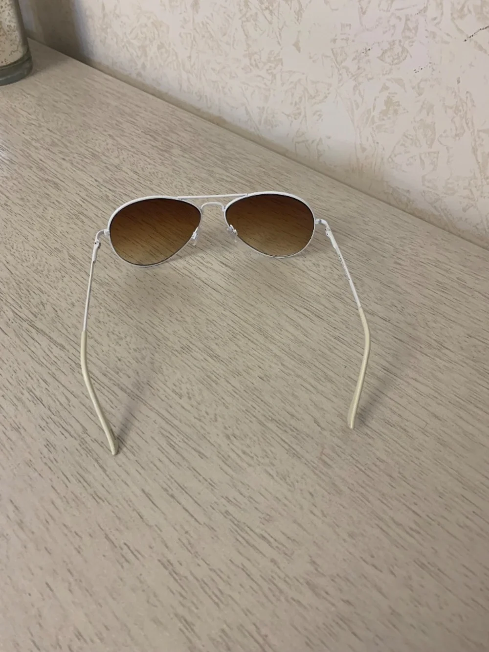 Women’s White-Framed Sunglasses